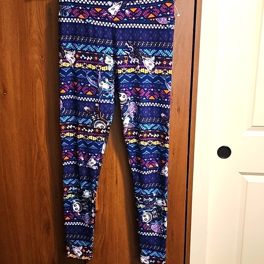 Lularoe Nightmare Before Christmas Leggings One Size 🎃 👻 👽